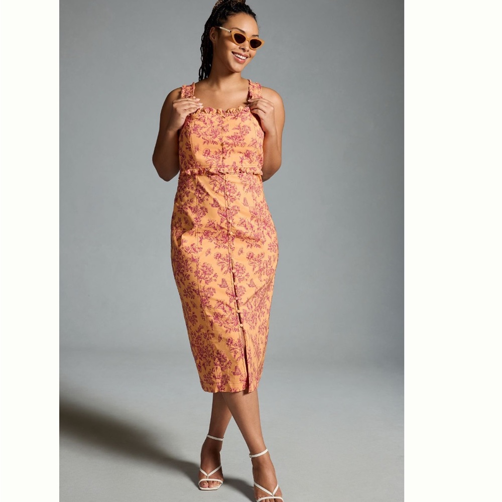 Linden Slim Square-Neck Dress - Picture 2 of 8